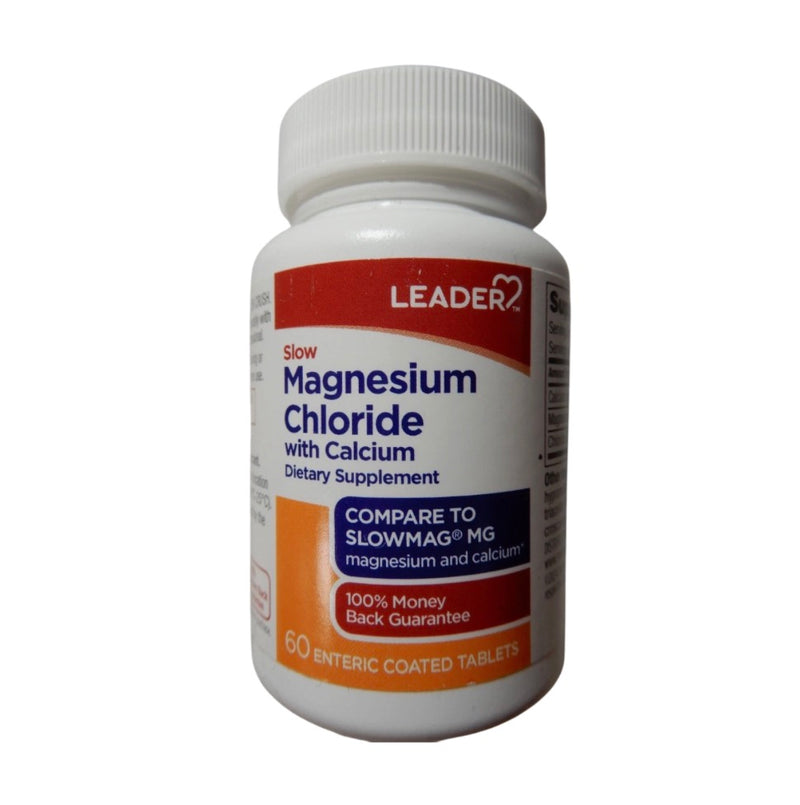 Leader Slow Magnesium Chloride with Calcium, 60 Coated Tablets