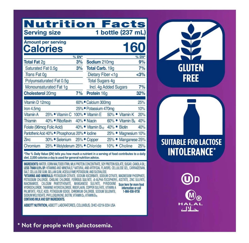 Ensure Active High Protein Vanilla Flavor Nutrition Shake  8 oz