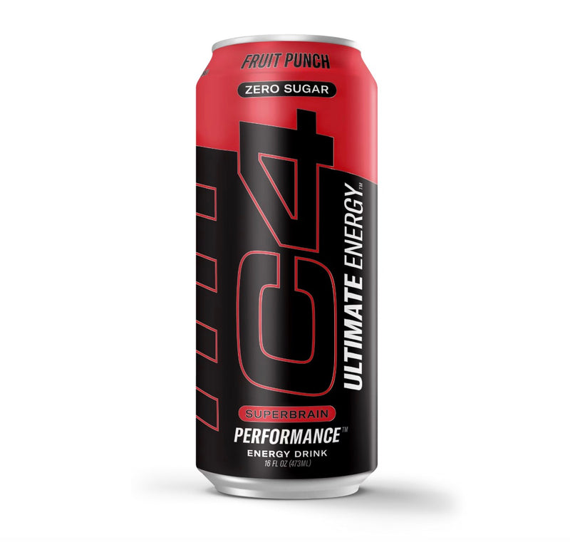 C4 Ultimate Energy Drink  Fruit Punch  16 Oz