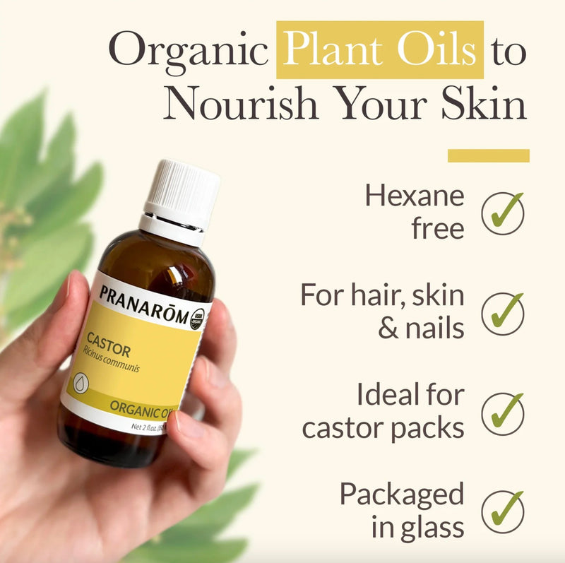 Pranarom Organic Virgin Plant Oil Castor 2 Fl Oz