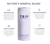 Trip Mindful Blend Raspberry Orange Blossom Lightly Sparkling Botanical - 12 fl oz Can