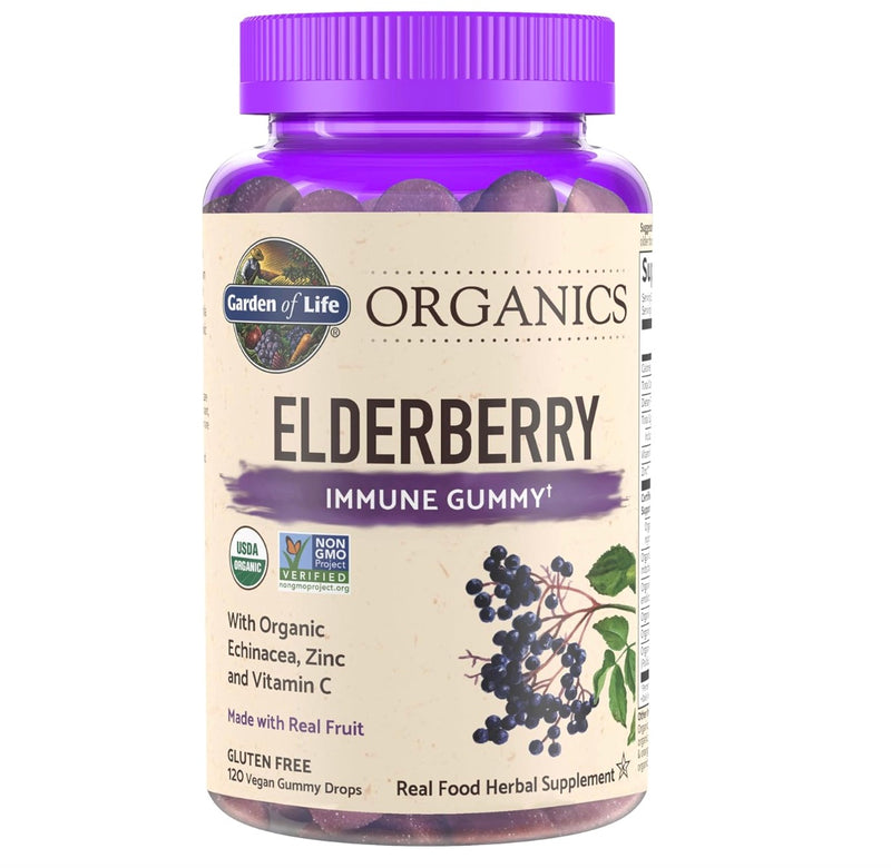 Garden of Life Mykind Organics Elderberry Immune Gummy 120 gummies