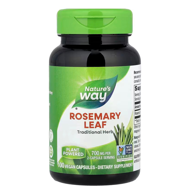 Nature's Way Rosemary Hojas 350 mg de cápsulas de vegetales