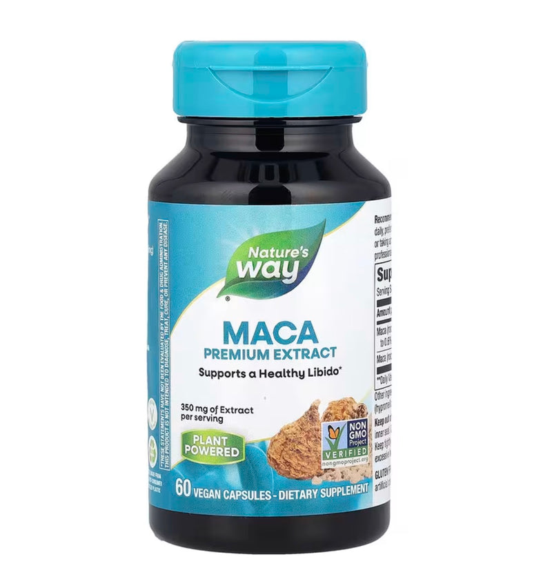 Nature's Way Maca 350 mg per Serving Size, Vegan Capsules