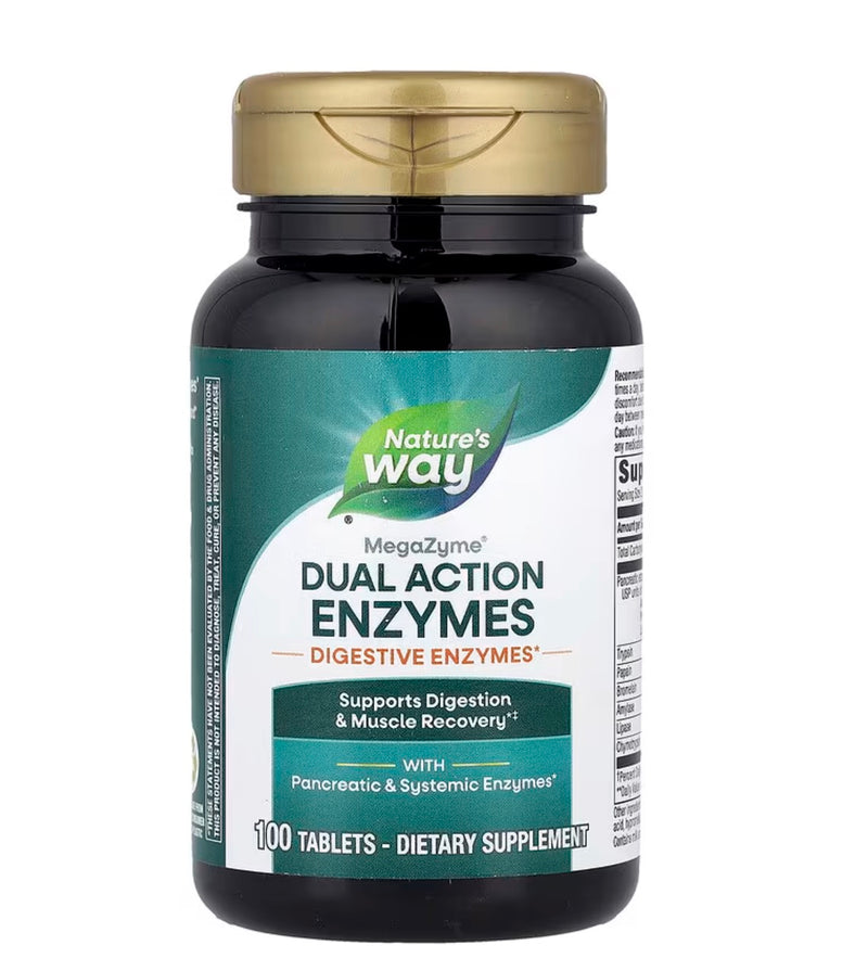 Nature's Way MegaZyme® Dual Action Enzymes, 100 Tablets