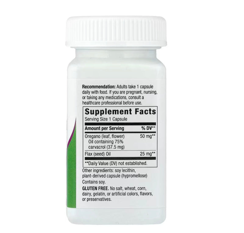 Cápsulas veganas de aceite de orégano de la naturaleza