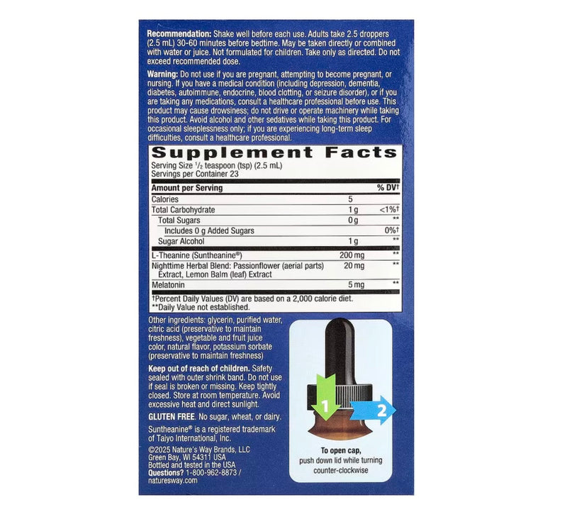 Nature's Way Sleep Tonight Melatonin Cherry cae