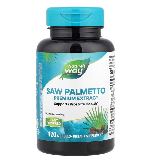 Nature's Way Saw Palmetto 160 mg per Serving Size, 120 Softgels