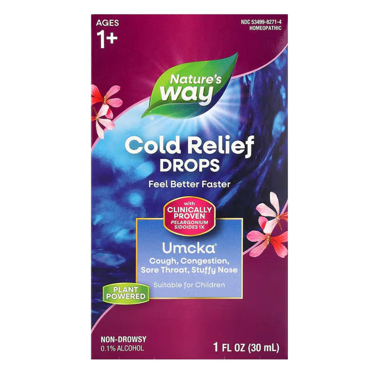 Nature's Way Umcka® Cold Relief Drops, Ages 1+, 1 fl oz
