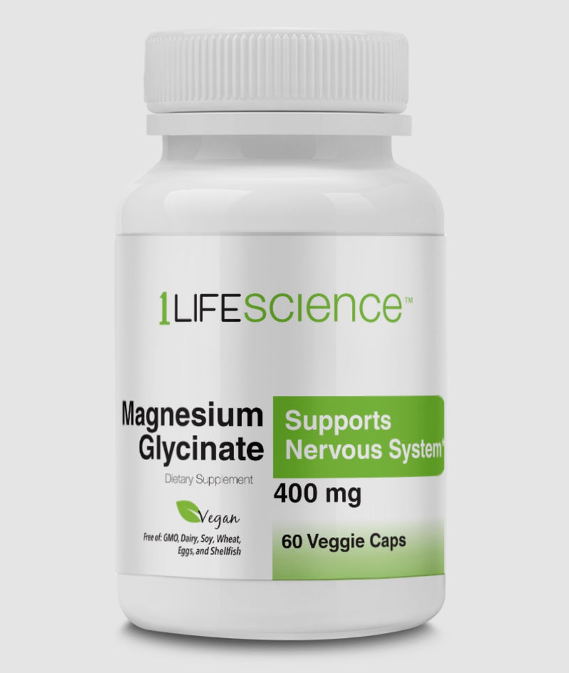 1LifeScience Magnesium Glycinate 60 Capsules