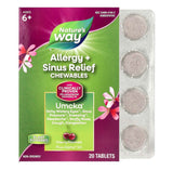 Nature's Way umcka alergia y seno masticables tabletas