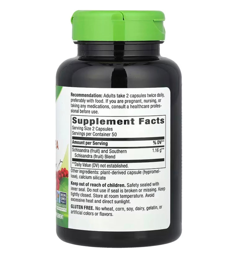 Nature's Way Schizandra Cápsulas de frutas 100ct