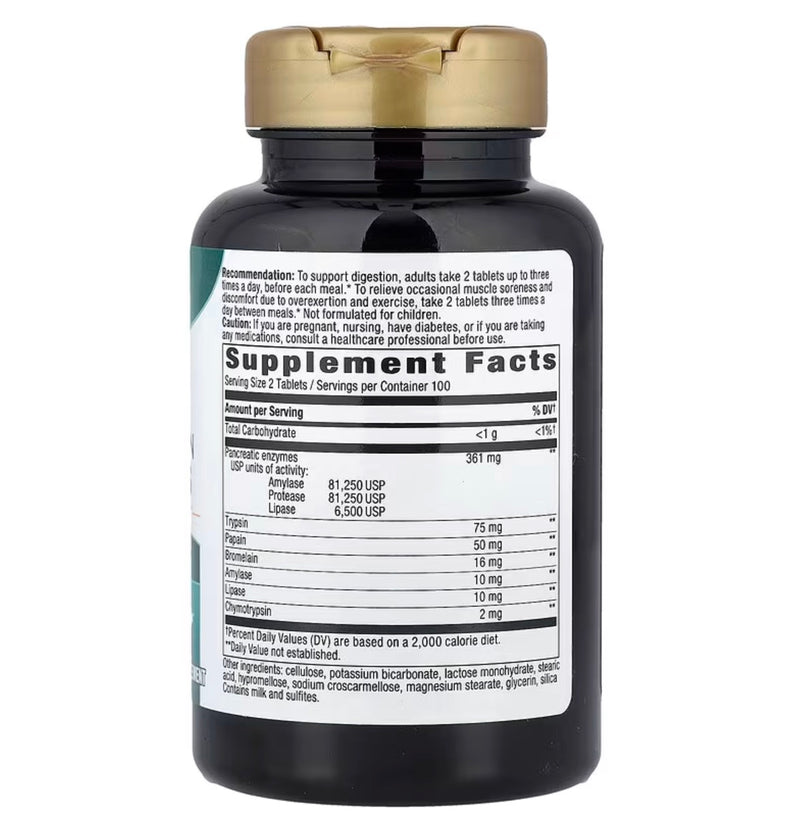 Nature's Way MegaZyme®, Dual Action Enzymes, 200 Tablets