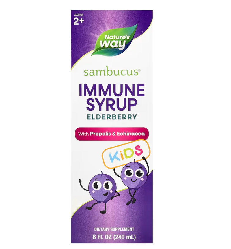 Nature's Way Kids Sambucus®, Immune Syrup, Elderberry, Ages 2+, 8 fl oz