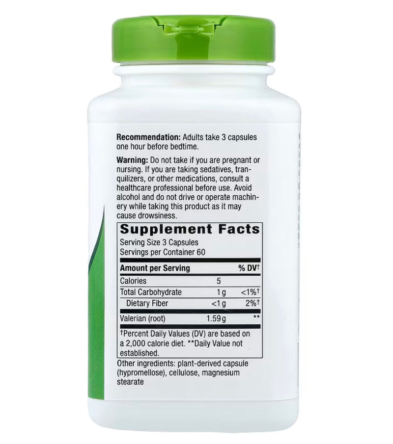 Nature's Way Valerian Root, 180 Vegan Capsules