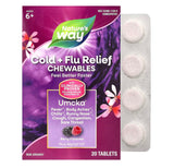 Umcka, Cold + Flu Relief Chewables, Ages 6+, Berry, 20 Chewables Tablets