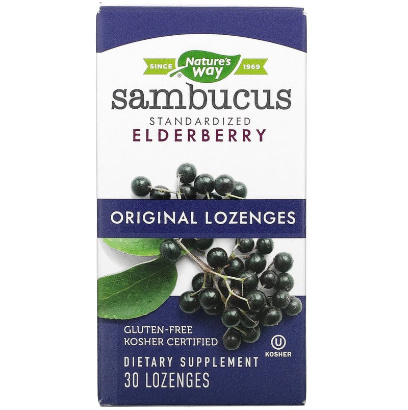 Natures Way Sambucus® Original Elderberry, 30 Lozenges