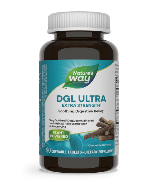 Nature's Way DGL Ultra 90 Chewables Chocolate Mint