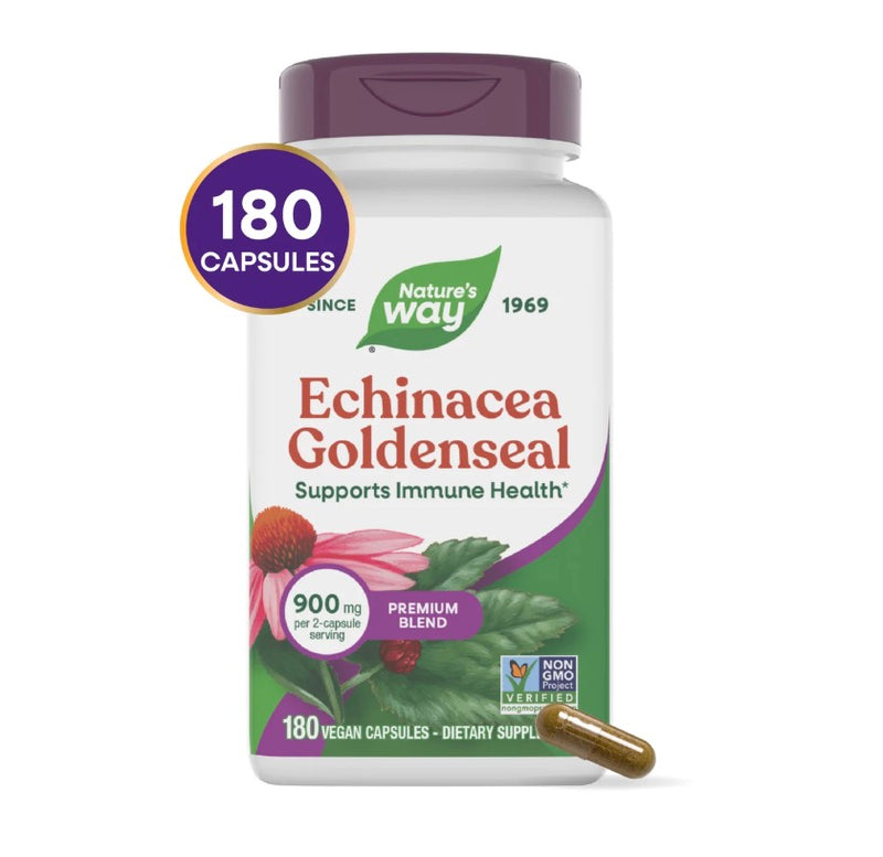 Nature's Way Echinacea Goldenseal 180 Capsules