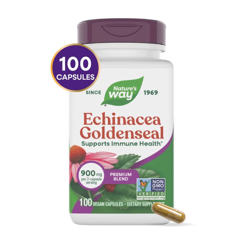 Nature's Way Echinacea Goldenseal 100 Capsules