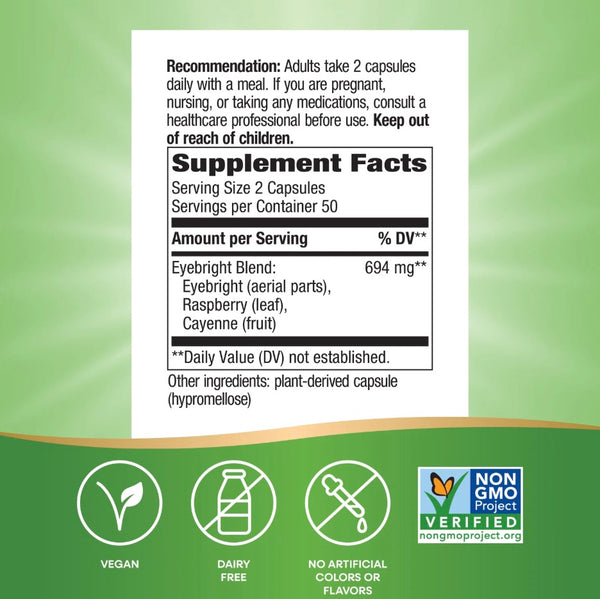 Nature's Way Eyebright Herbal Blend 916 mg