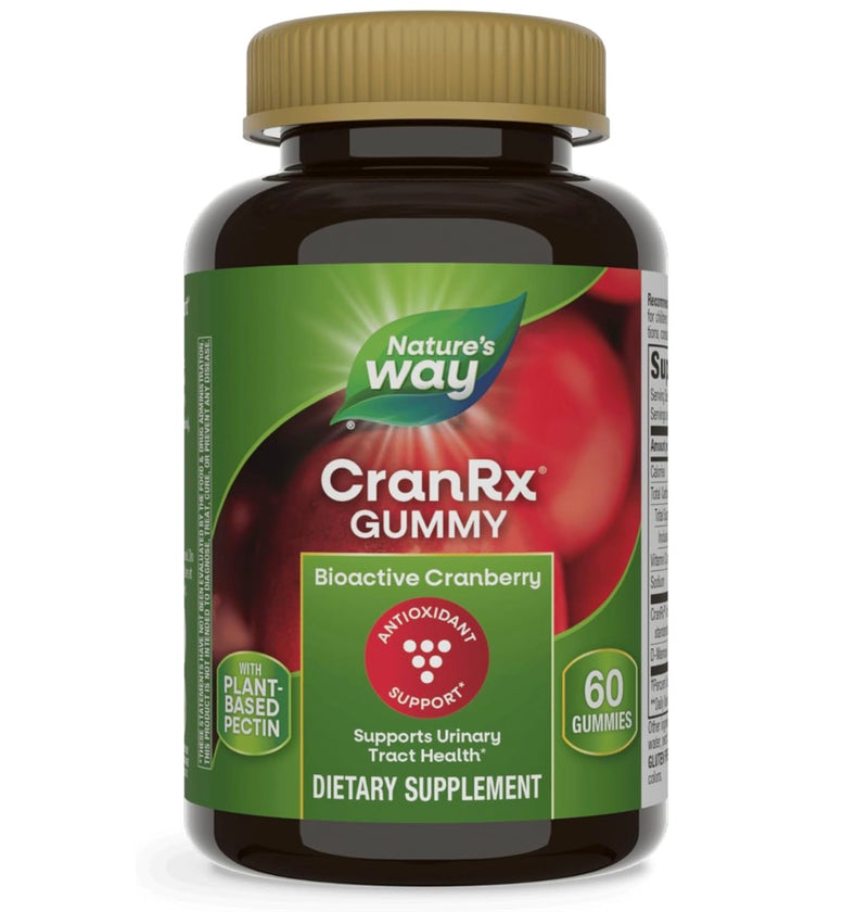 Nature's Way CranRx Cranberry with D-Mannose, Vitamin C, 60 Gummies