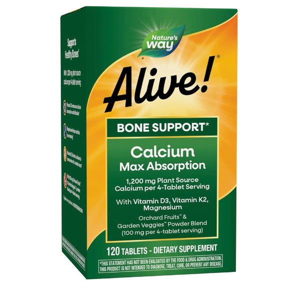 Nature's Way Alive Calcium Bone Formula 120 Tablets