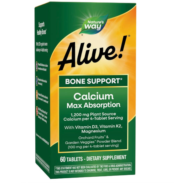 Nature's Way Alive Calcium Bone Formula 60 Tablets