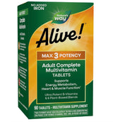 Nature's Way Alive Max3 Daily Multivitamin Iron Free