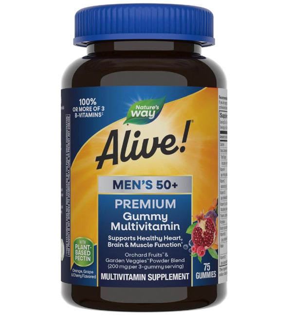 Nature's Way Alive Premium Men's 50+ Gummy Multivitamin