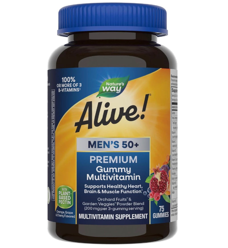 Nature's Way Alive Premium Men's 50+ Gummy Multivitamin