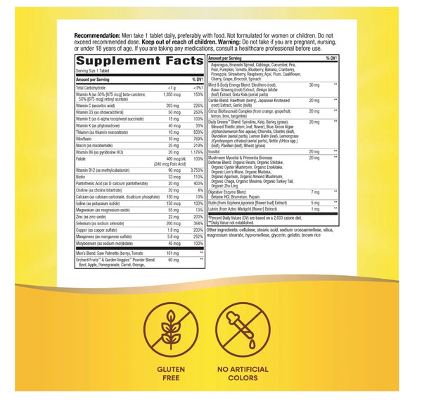 Nature's Way Alive Once Daily Men's 50+ Ultra Potency Multivitamin