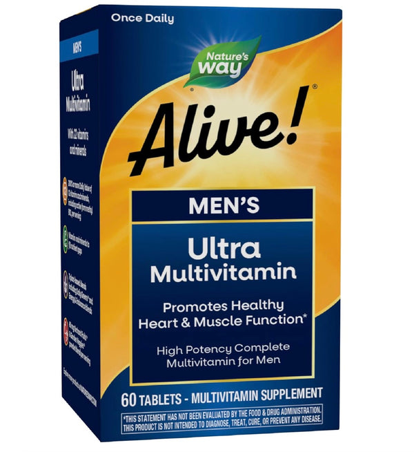 Nature's Way Alive una vez que el multivitamín ultra potencia de los hombres diarios
