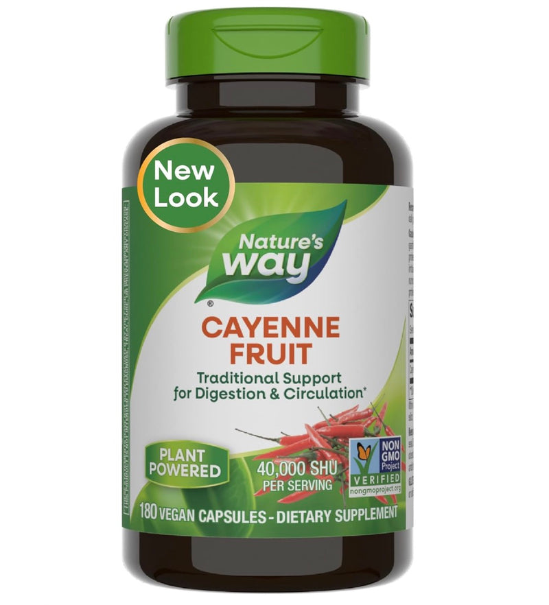 Nature's Way Cayenne 40000 H.U. 100 cápsulas