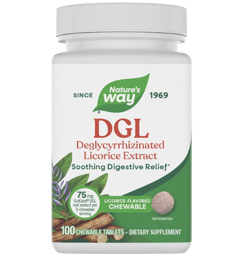 Nature's Way DGL 100 Chewable Tablets