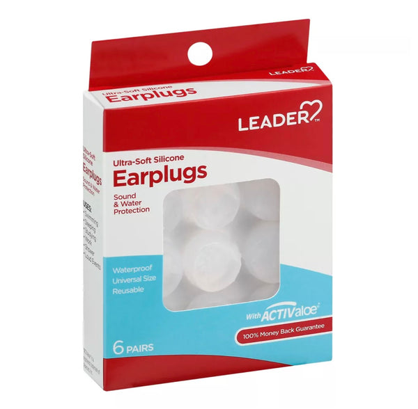 Ultra-Soft Silicone Earplugs 6 Pairs