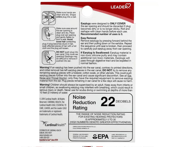 Ultra-Soft Silicone Earplugs 6 Pairs