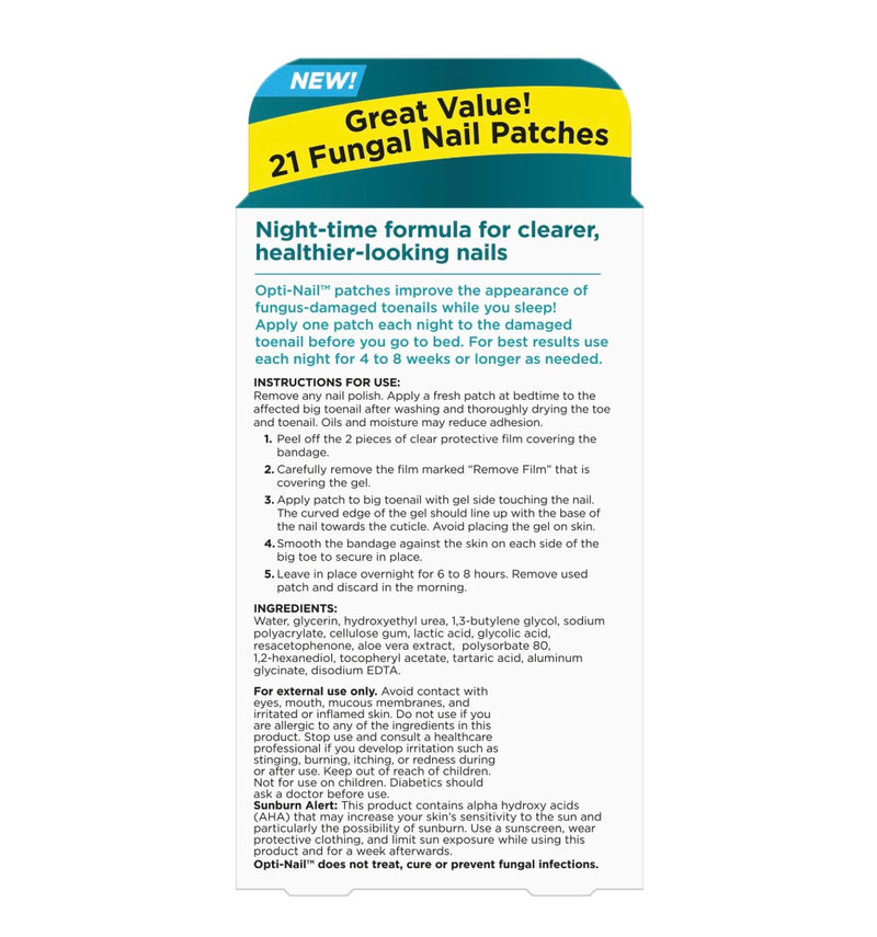 Opti-Nail Fungal Repair Nighttime Patches, 21 CT