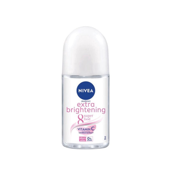 Nivea Pearl Extract Shrink Pores Deodorant Extra Whitening Roll On 25ml