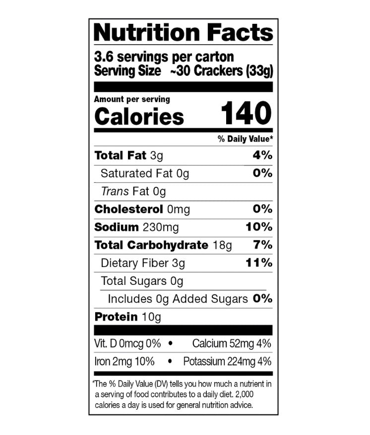 Milton’s Plant-Based Protein Crackers Crispy Sea Salt, 120g