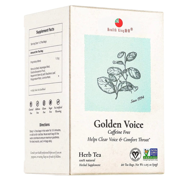 Health King Golden Voice Herb Tea Bags 20ct