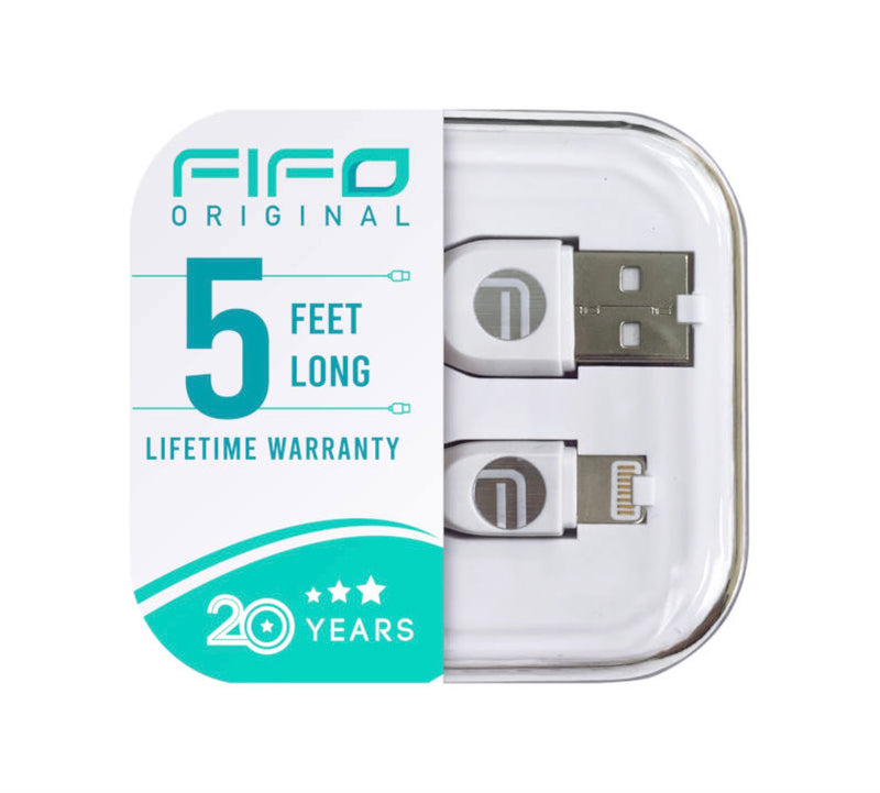 FIFO Dual Micro USB and Lightning Charge and Sync Cable, 5 ft