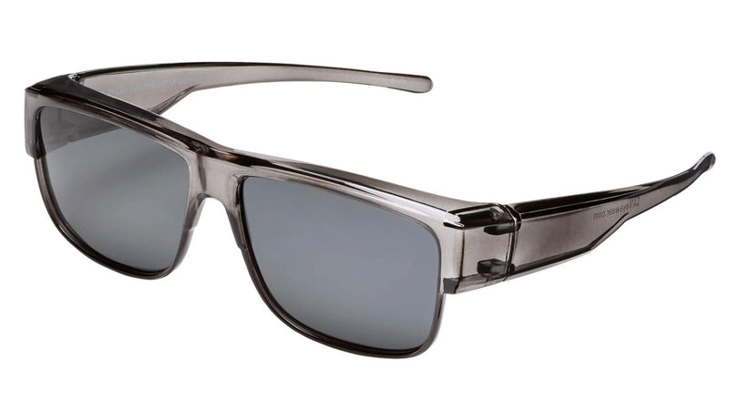 Select-A-Vision SAV Polarized Sun Shield Fit-Over Sunglasses, Large, Smoke