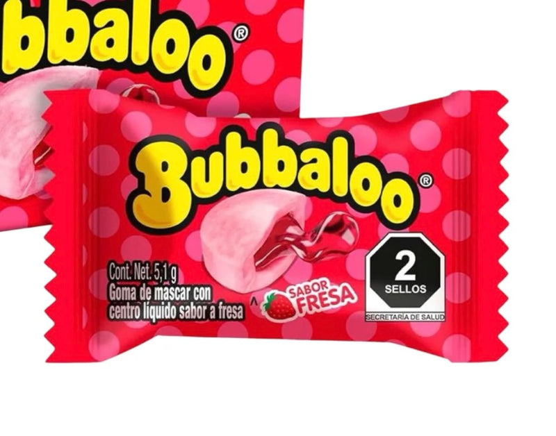 Bubbaloo Fresa Liquid-Filled Chewing Gum