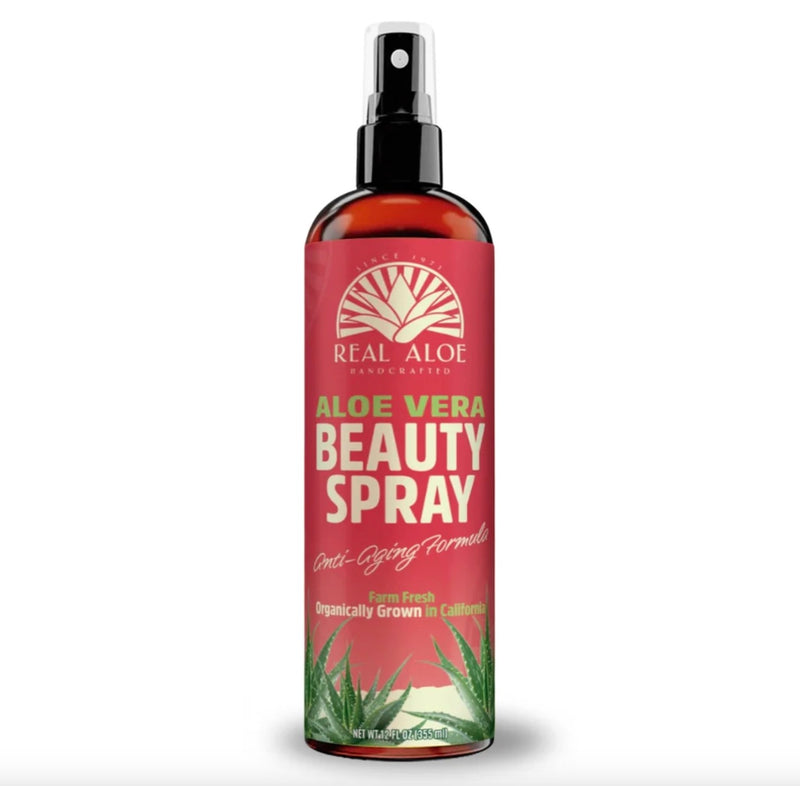 Real Aloe Aloe Vera Toner Spray, Certified Organic, 12 fl oz