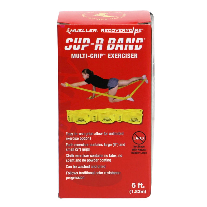 Mueller Sup-R Band 7-Loop Resistance Exerciser Band, Heavy Resistance, 6 Yd