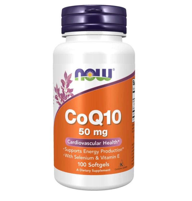 Now Coq10 50mg + Vit E