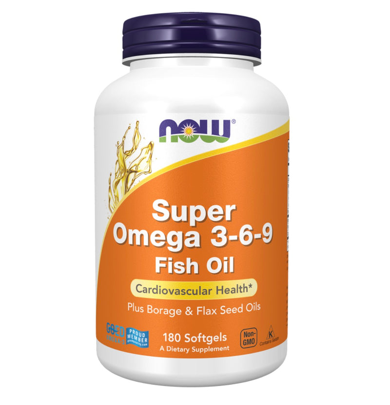 Now Super Omega 3/6/09 1200mg 180 Softgels