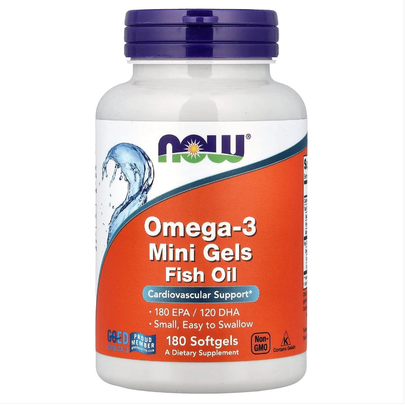 Now Omega-3 500 mg 180 Mini Softgels