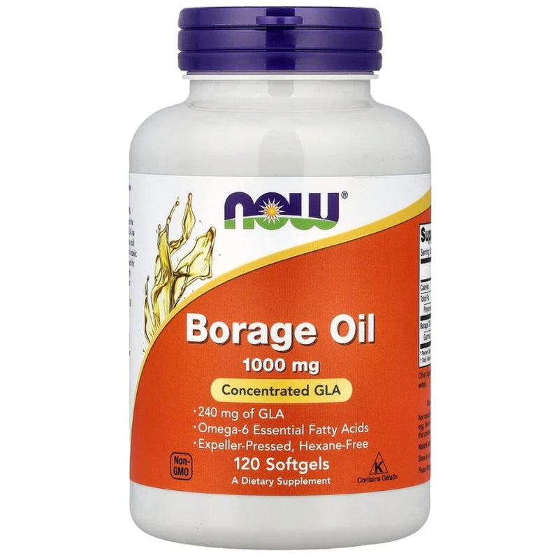 Now Borage Oil 1000 mg 120 Softgels